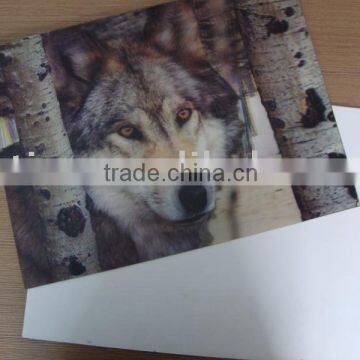 3D lenticular lovely wolf card/ poster