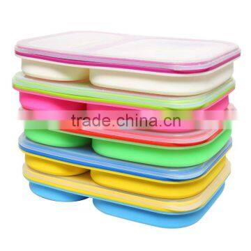 2 Blocks Lunch Box Kids Food Container Soup Cup Spoon Microwaveable Dinnerware Set