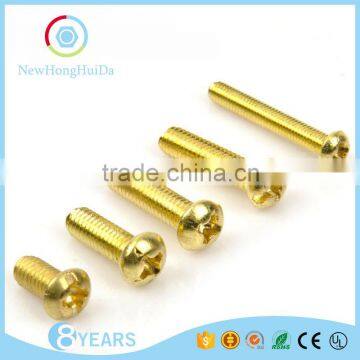 Best quality brass pan head screw