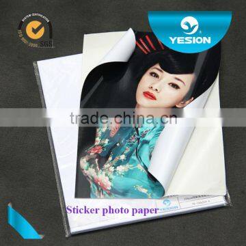 oem odm double sided sticker photo paper 150gsm high gloss label paper waterproof stickers printing