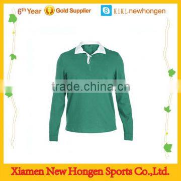 2015 New Style Tight Fit Long Sleeve Rugby Jersey With Good Quality