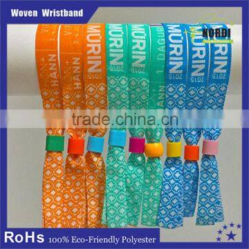 Manufacture Customized Logo Woven Wristband photo-2