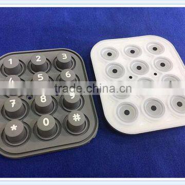 high quality custom made silicone rubber push button keypad