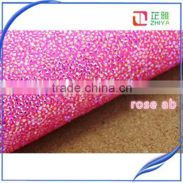 24*40cm Crystal Clear Resin Rhinestone Trim Iron on Rhinestone Mesh Sticker or Self ADHESIVE Rhinestone SHEET for Phone Art photo-3