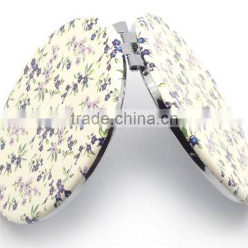 Small Metal Cosmetic Mirror in Chrome and Small Round Metallic Cosmetic Pocket Mirror,Small Mirror photo-2