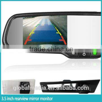 3.5inch rearview mirror car monitor with compass and temperature special for any car