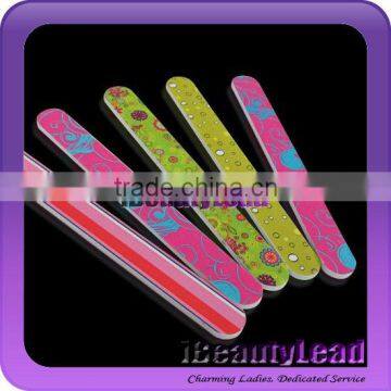 Fashion colorful nail buffer file sand paper nail file with different colors nail art file