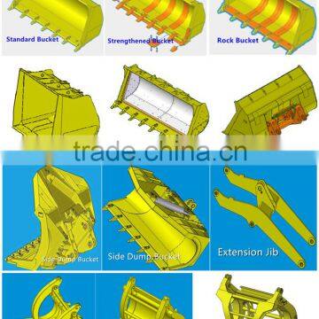 XGMA Hydraulic 1.2-2.4cmb Rock Bucket/Log Grapple/Grass Grapple/Snow Plow For XG932III Wheel Loader photo-4