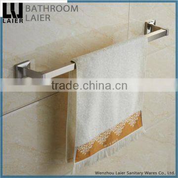 Contemporary Classic-Style Lengthen Zinc Alloy Brush Nicked Bathroom Sanitary Items Wall Mounted Single Towel Bar