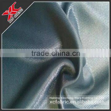 Mercerized plain cloth tricot fabric for lining