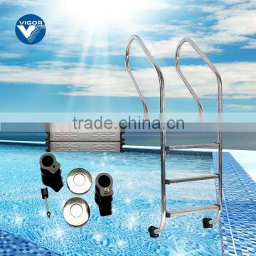 swimming pool steel step ladder