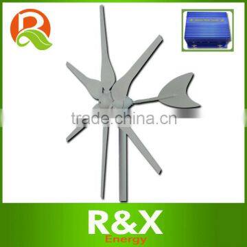 12V/24V Wind Generator 300w Horizontal Axis+wind/solar Hybrid Controller+inverter.