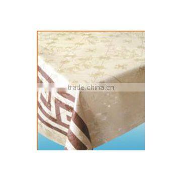 YW3660 Embossed PVC tablecloth with non-woven/fannel backing
