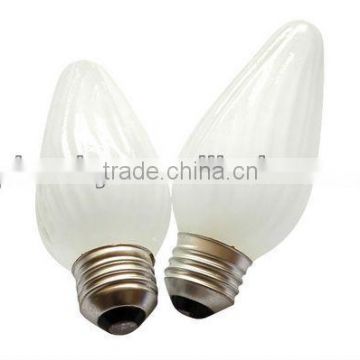 F48 Candle Twisted frosted Bulb