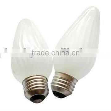 F48 Candle Twisted Frosted Bulb