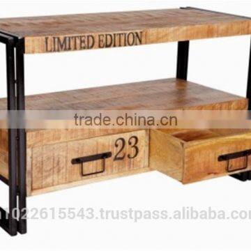 TV unit, Recycled TV Stand, industrial Media unit