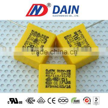 Interference Suppression self-healing contruction metal film 474K capacitor