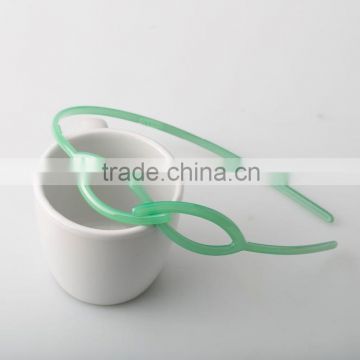 Simple wholesale hair band glasses shape hair band handmade korea hair band for girls