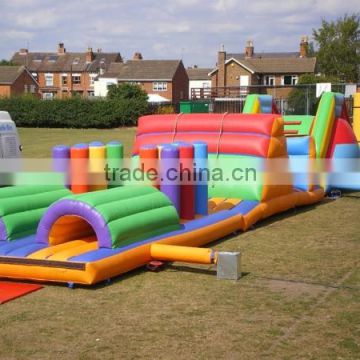 outdoor playground with slide large inflatable fun city children climbing wall obstacle course