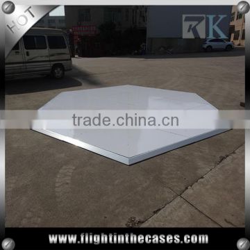 Interlock wood flooring white dance floor for banquet