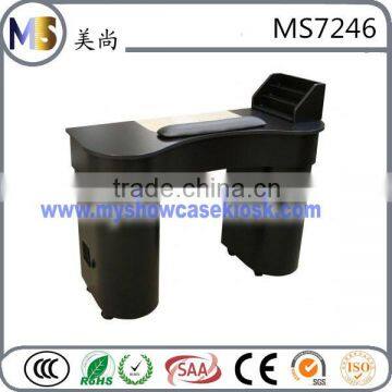 Black wooden wholesale nail salon table manicure table nail art table