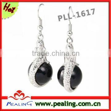 charm silver gemstone earring supplies for jewelry making