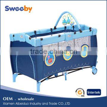 Blue Ocean Series Baby Playard With Double Layer