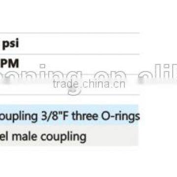 280 bar stainless steel 3 O-rings quick ball coupling