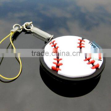 Custom baseball pvc keychain