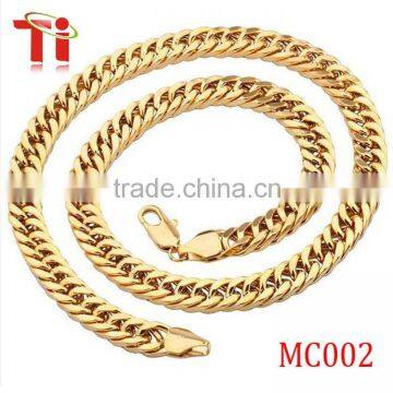Latest 316l stainless steel heavy gold chain necklace for men