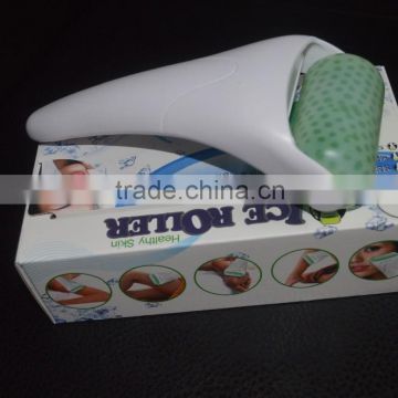 white handle with green roller skin cooling derma roller partner ice roller