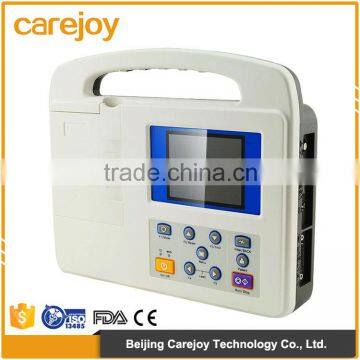 Color LCD display Digital 1-channel Electrocardiograph Cheap price of portable ecg machine