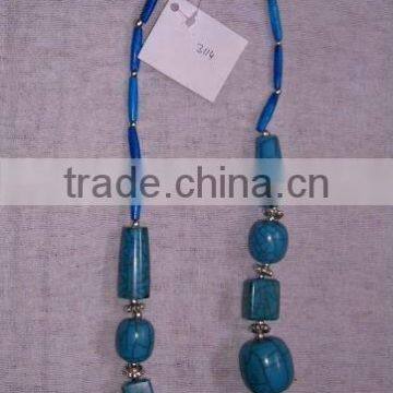 Resin & Glass Bead Necklace