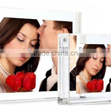 free standing magnetic acrylic insert photo frame with double face