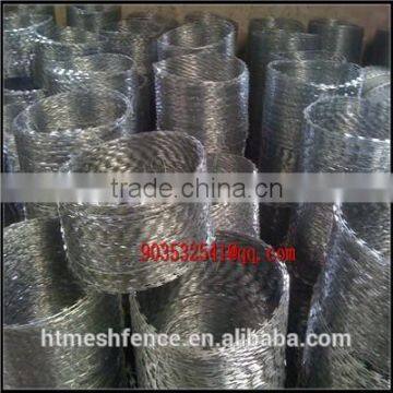 300mm BTO30 cover length 8m galvanzied concertina razor wire