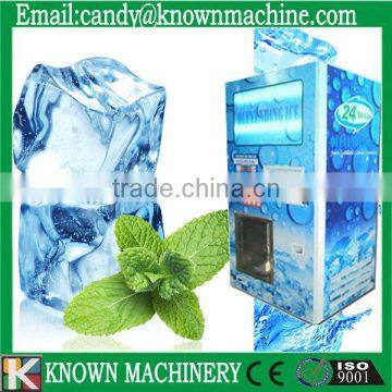 Bag ice and bulk ice vending machine with 450kg/day ice capacity with IC card and coins