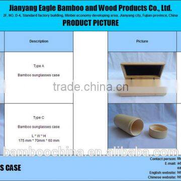 Bamboo glasses case