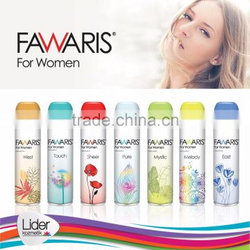 Fawaris best fragrance high quality 150ml deodorant for women