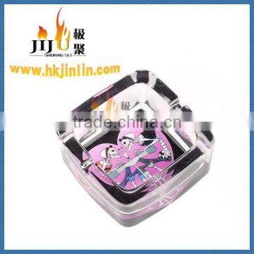 JL-006S Yiwu colored glass ashtray, antique glass ashtrays,cheap glass ashtray