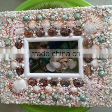 Traditional seashell on the face of photo frame, unique high quality product from Vietnam