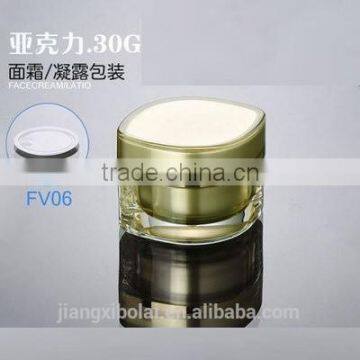 2016 New Design Eye-shaped Acrylic Cosmetic Cream Jar 15g 30g 50g for Wholesales photo-2