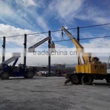 Metal steel structural frame storage warehouse