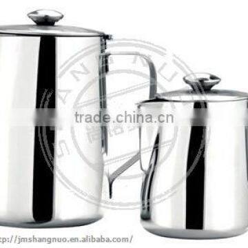 food grade drinkware milk pot with lid