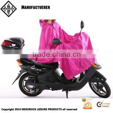Oxford Unisex Fashion Thickening Hooded Rain Poncho With Brim Motorcycle Rain Poncho photo-3