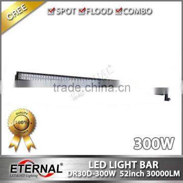 52inch 300W 12V waterproof led light bar offroad wrangler rubicon Humme 4WD bugggy equipment led lamp