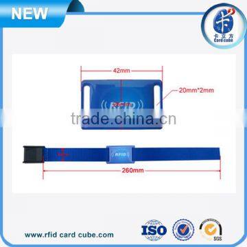Hot Sale Factory Price MF 1K Chip RFID Fabric Wristbands for Concert photo-2
