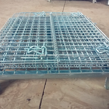 1.2X1.0m Collapsible Folding Warehouse Logistic Trolley Roll Wire Mesh Storage Cage photo-2