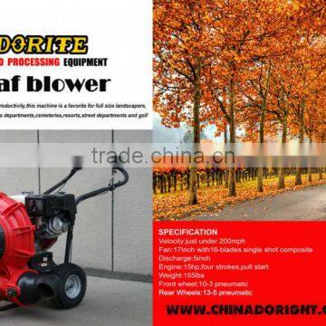 15HPpetrol/gasoline engine self-propelled leaf blower with CE approval