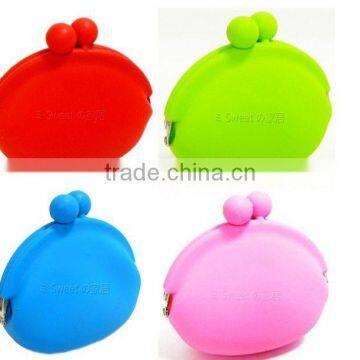 Wholesale Fashione heart shape silicone coin purse