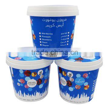 OEM IML Plastic Disposable Food Container,Ice Cream Containers Quart Packaging photo-5